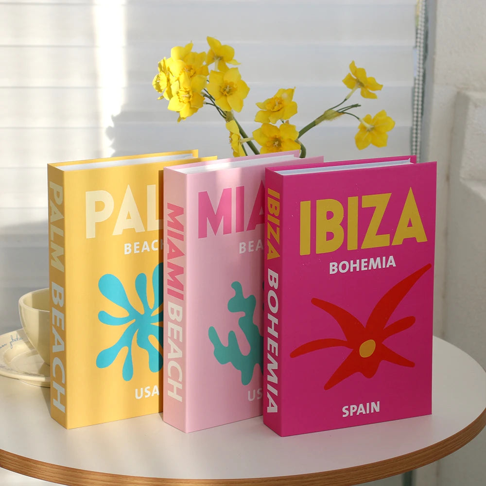 Aperol Cocktail Luxury Fake Books Decoration Coffee Table Decorative Books Club Villa Hotle Decoration Shooting Props Home Extra