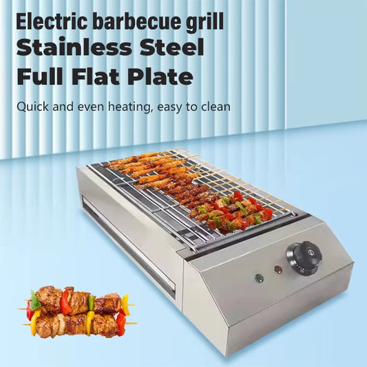 Commercial and household electric barbecue stove, smokeless barbecue, energy-saving and non stick pot, multifunctional use