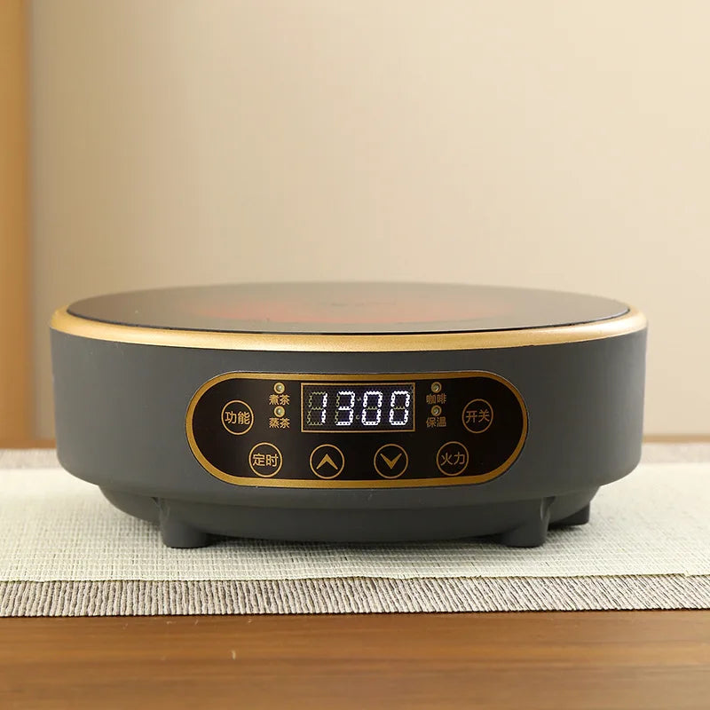 220V Electric Ceramic Stove Tea Stove Electric Hot Plate Heater Stove 7 Gear Heating Furnace Smart Tea Maker Water Boiler 1300W