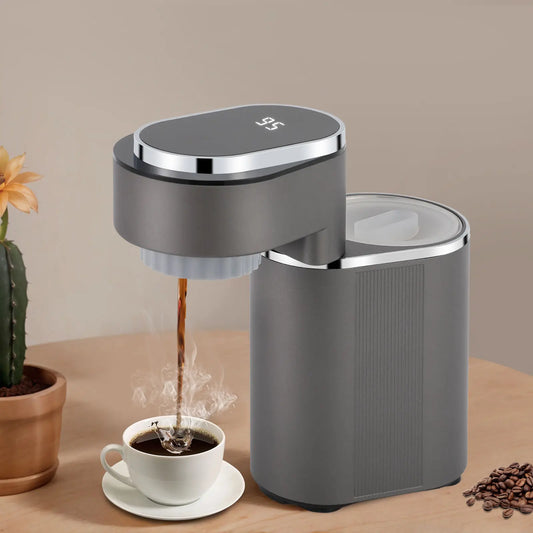 Mini Coffee Machine Travel Espresso Maker Coffee Latte Machine Temperature Adjustment Easy to Carry with Anti-slip Feet