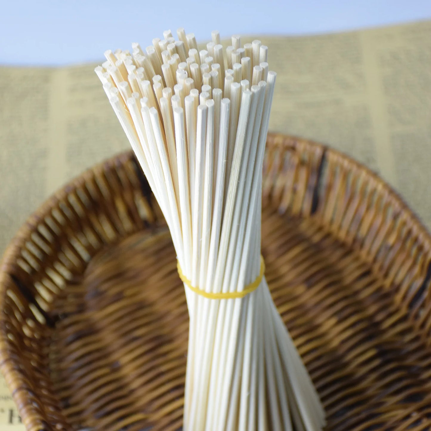 1000PCs Aroma Rattan Sticks Reed Diffuser Wood Color Eco-Friendly Home Fragrance Absorbing Stick Dia3/4/5 Length 40/30/25/22cm