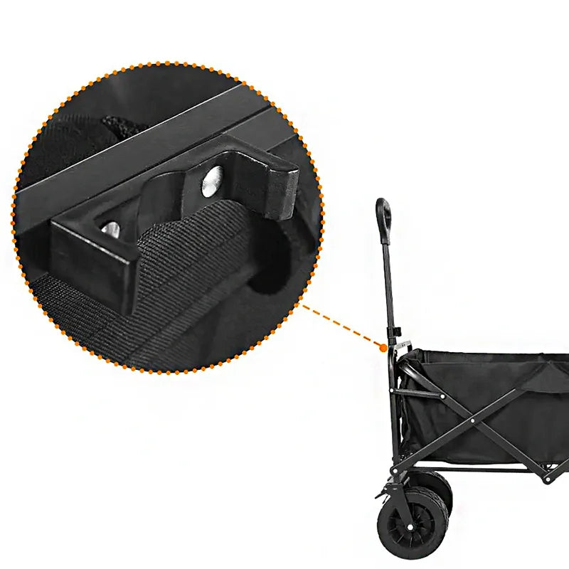 Foldable Garden Trolley Handcart Cart Tool Transport With 4 Wheels For Camping Beach Garden Shopping Outputs Load 80-150 kg Size