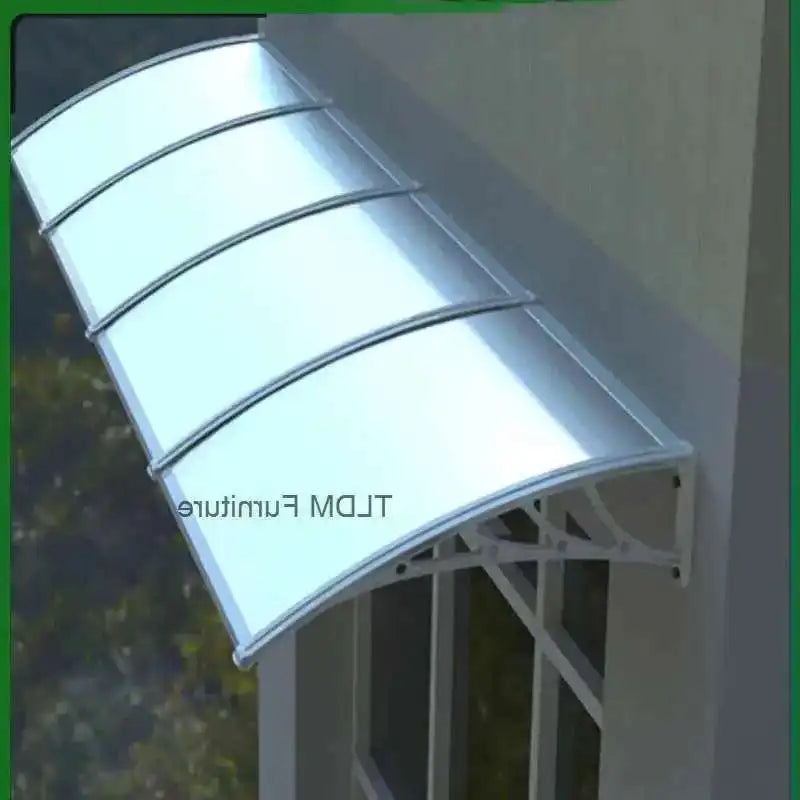 Fashionable Aluminum-plastic Panel Awnings for Outdoor Rainproof UV-proof Silent Awning Modern Simple Awnings for Door Head