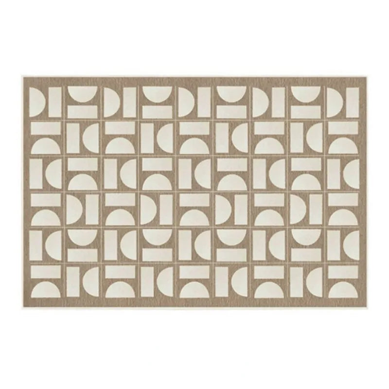 French Retro Rugs for Bedroom Checkerboard Living Room Decoration Carpet Ins Wind Plaid Bedside Floor Mat Large Area Plush Rug