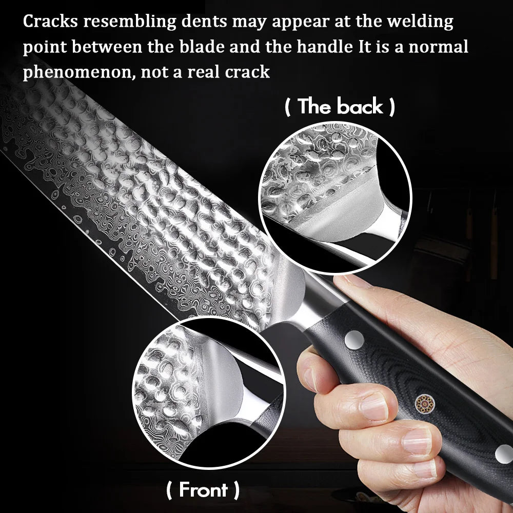 MOSTODOZO 6-inch Japanese Style Bunka Knife Damascus Steel Slicer Meat Utility Fruit Professional Kitchen Kiritsuke Chef Knives