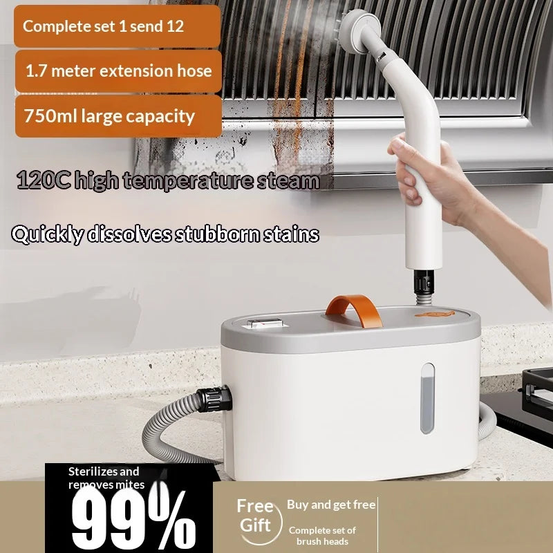 New Handheld High Temperature Steam Cleaner Kitchen Hood Cleaner for Deep Cleaning and Sanitising Electric Steam Cleaner