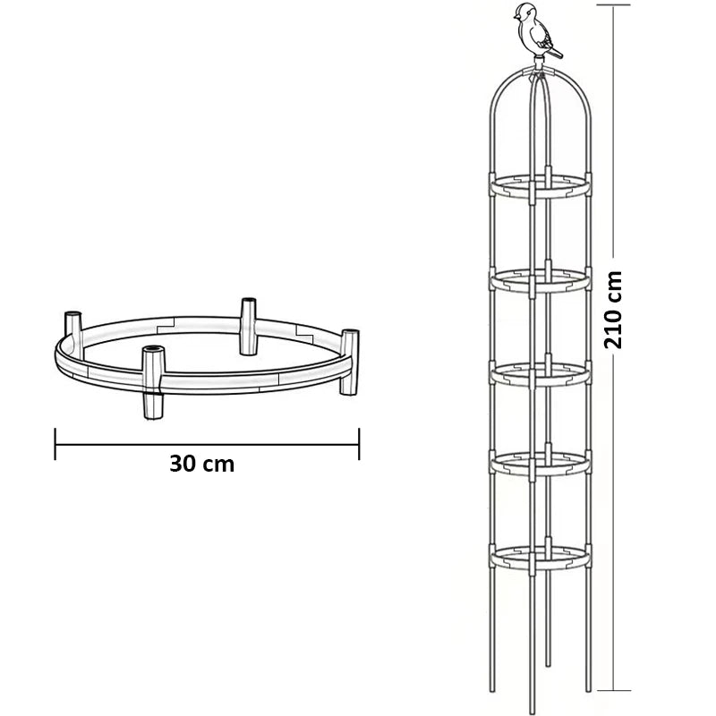 Climbing Plant Trellis Garden Tomato Support Cages For Flowers Plants Support Frame Trellis Climbing DIY Flower Vines Pot Stand