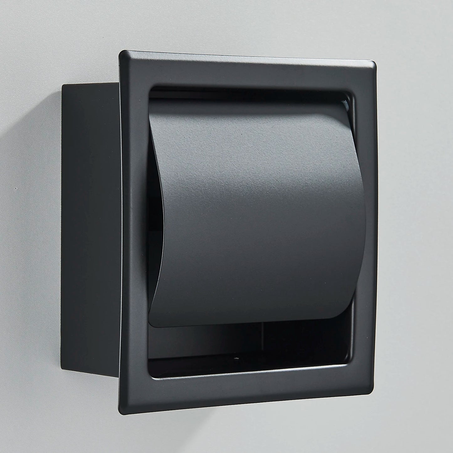 Bathroom Toilet Paper Holder 304 Stainless Steel Waterproof Roll Paper Box Black Tissue Box Holder Bathroom Hardware Accessories