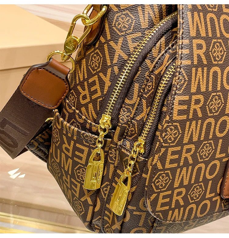 Women’s Fashion Leather Backpack Travel Ready Stylish and durable design, perfect for everyday use, school, or travel.