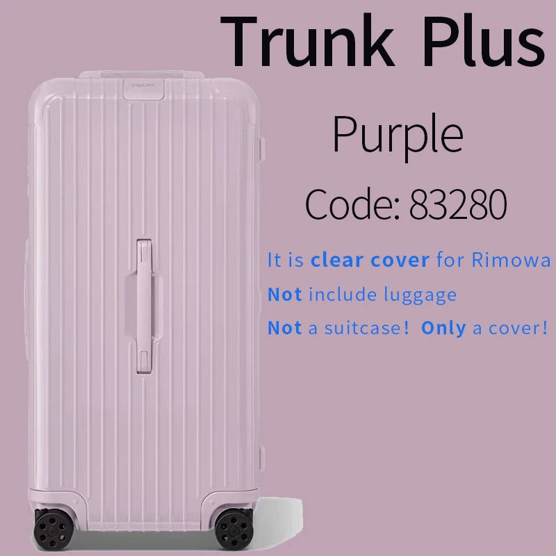 Transparent Cover Applicable for Rimowa Essential Suitcase Protective Cover Clear Trunk Plus 31 33 Inch Rimowa Luggage Cover