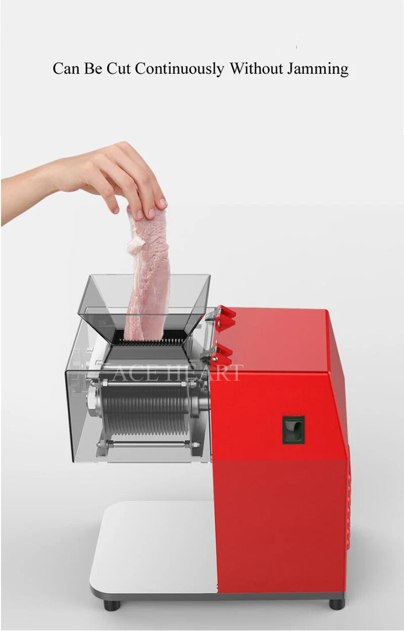 Meat Slicer Commercial Stainless Steel Meat Slicing Machine Meat Shredded Diced Machine 110V 220V