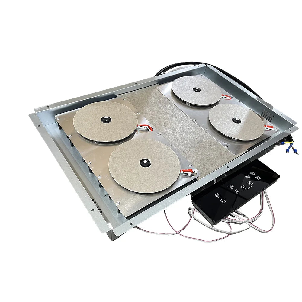 Invisible Built In Induction Hob Cooktop Stove Cooker Under Granite Marble Countertop Hidden 4 burner Hob Separated Control