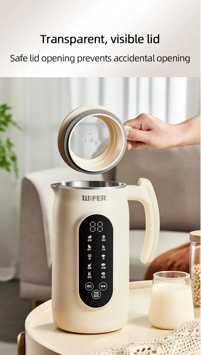 Automatic Soy Milk Machine Electric Juicer Blender Multifunctional Wall Breaking Machine Soybean Milk Maker Breakfast Machine