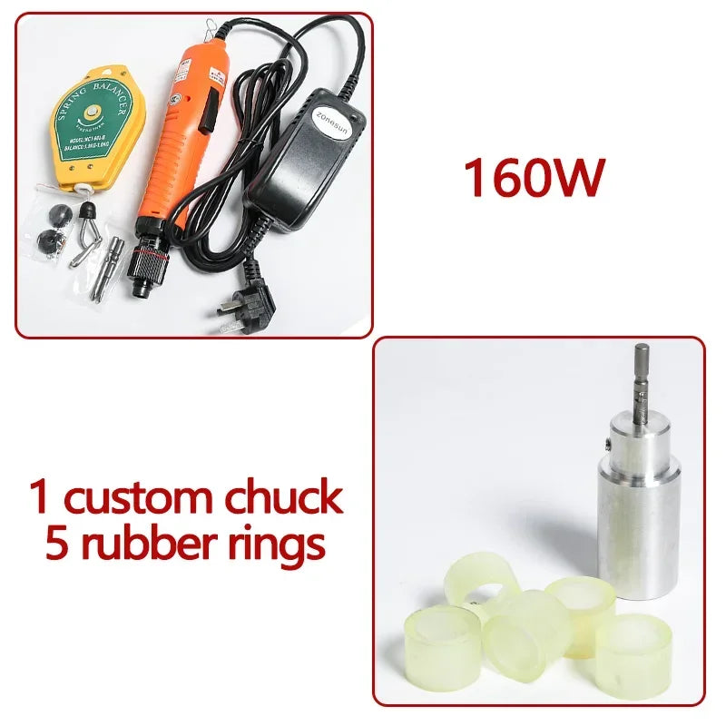 ZONESUN Optional Mix Up Capping Machine Portable Automatic Electric With Security Ring Bottle Capper Screwing Sealing Machine