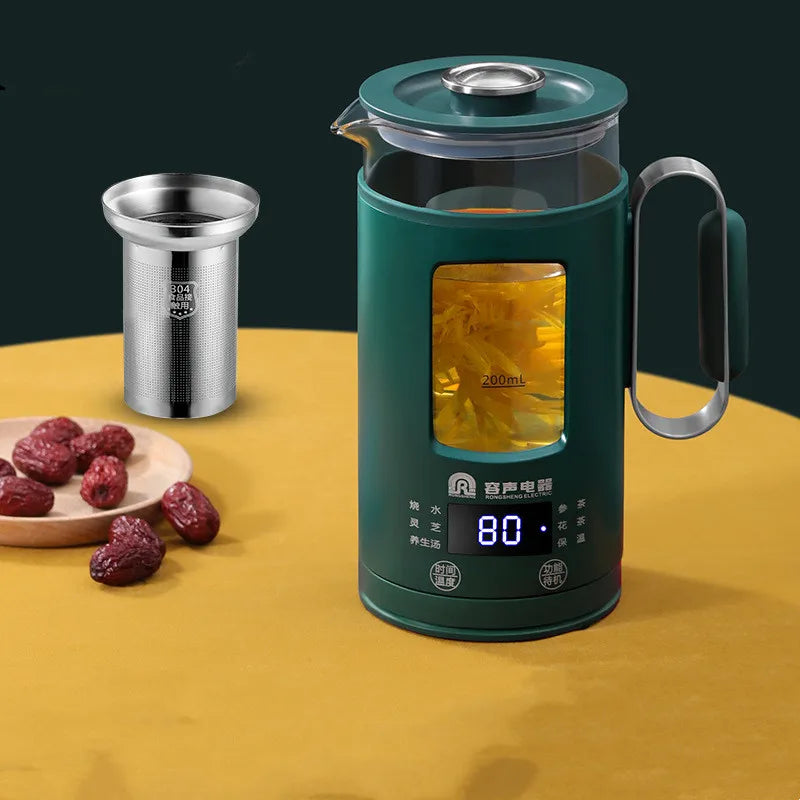 600ml Smart Tea Maker Portable Mini Health Pot Home Travel Multi-function Electric Kettle Automatic keep warm Kettle 220V