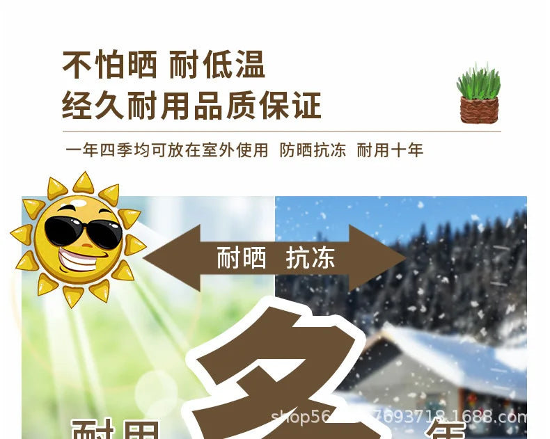 Vegetable Growing Box: Outdoor/Courtyard/Rooftop/Balcony Large Thickened Plastic Planter Trough