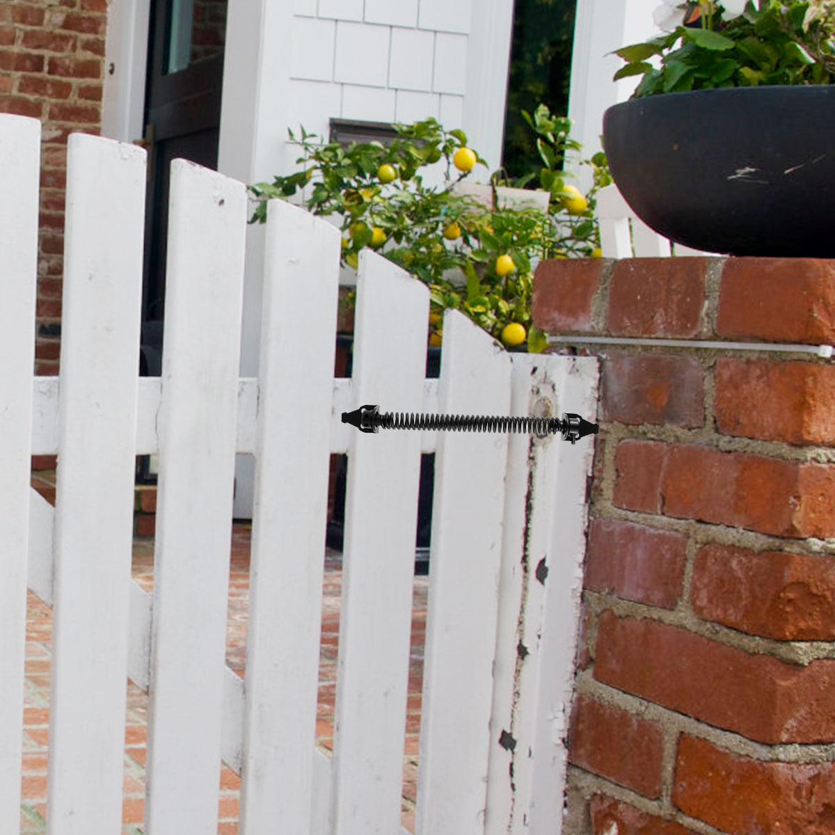 1/2PC Garden Gate Spring Closer 8inch Universal Automatic Gate Spring Metal Fence Gate Spring Closure Rust-Proof Door Outdoor