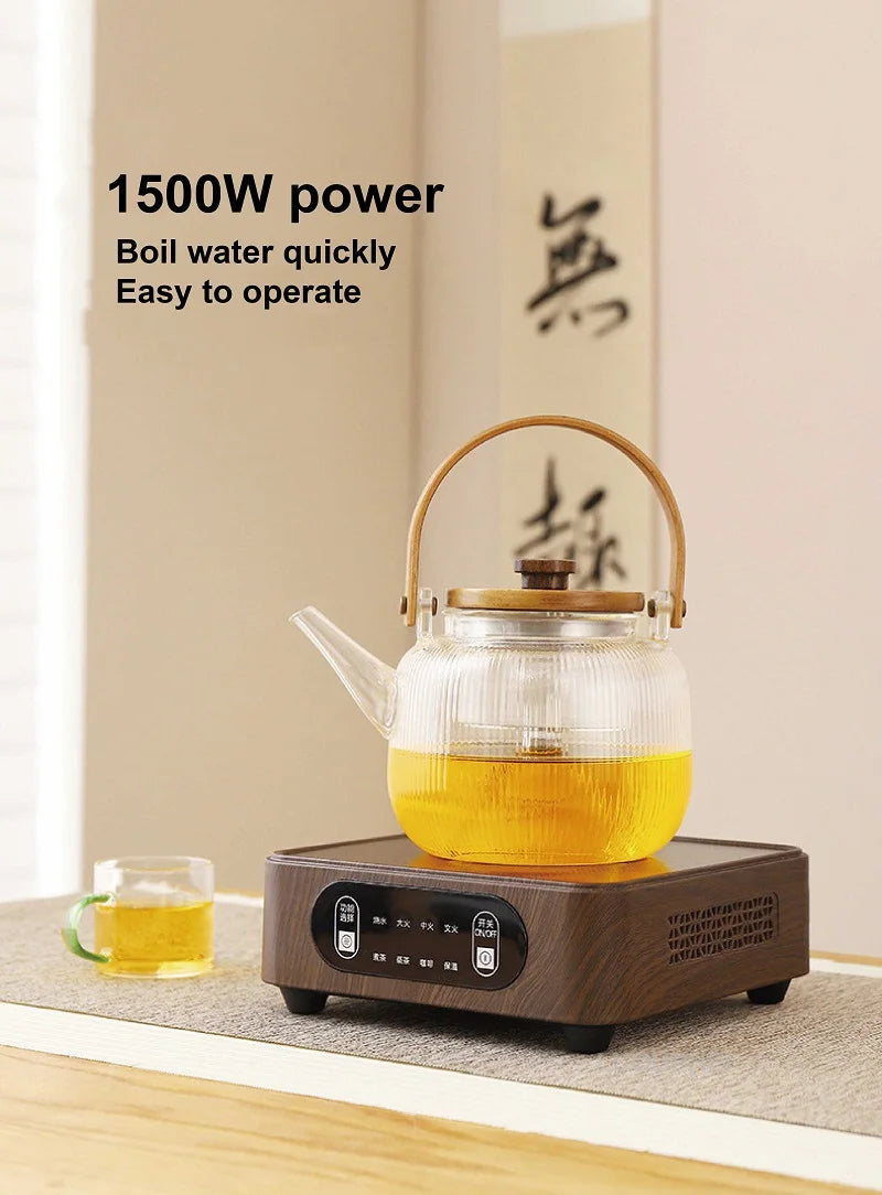 1500W Electric Ceramic Stove Tea Stove Boiling Water Heater Home 8 Gear Heating Stove Tea Maker Water Boiler Auto Keep Warm 220V