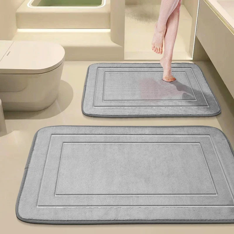 1PC Bath Mat & Bathroom Extra Thick & Soft Non Slip Super Absorbent Bathroom Rugs Bath Rug for Bathroom Floor Boden Matte 발매트