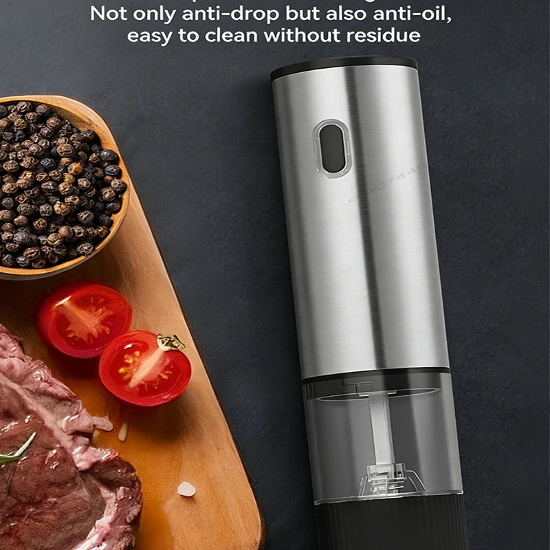 Electric Salt and Pepper Grinder Automatic Rechargeable Pepper Mill Shakers Adjustable Coarseness Kitchen Appliances