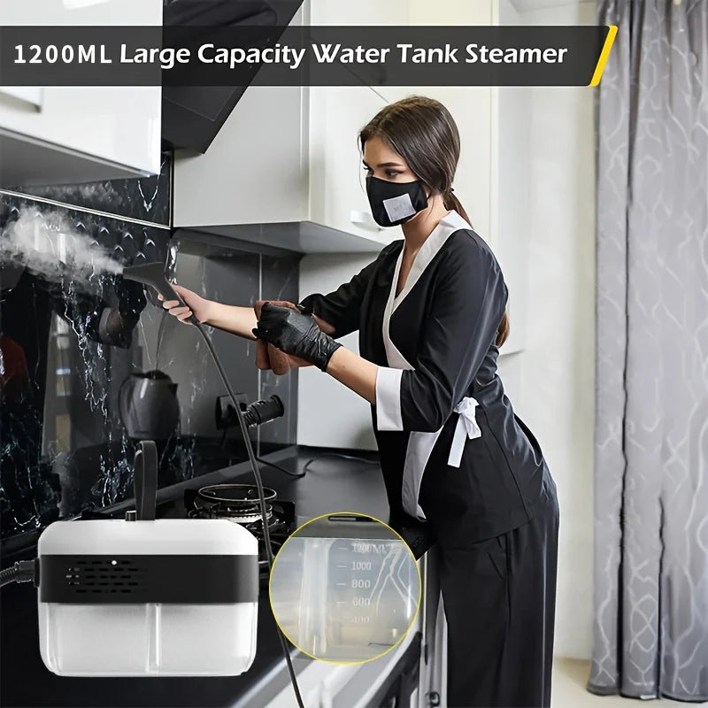 2500W High Pressure Steam Cleaner High Temperature Washing Machine for Home Air Conditioner Kitchen Hood Car Floor Cleaning Use