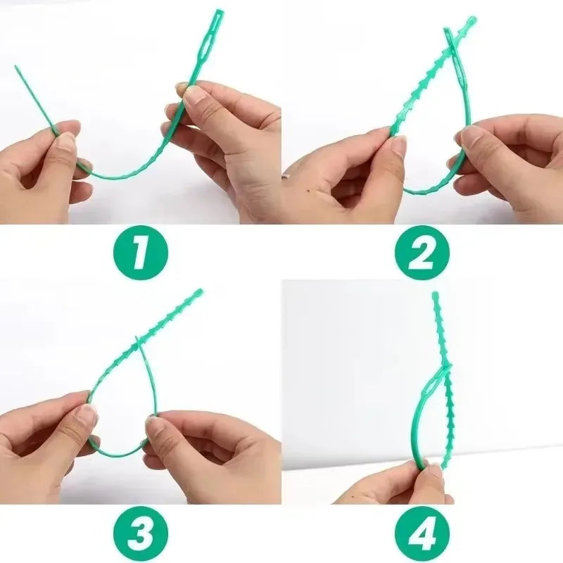 Reusable Plant Cable Ties Garden Adjustable Self-locking Tie Plant Vine Supports Cable Ties Stem Tomato Fastener Wrap Rings Clip