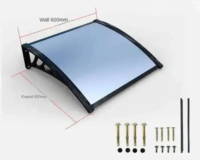 Fashionable Aluminum-plastic Panel Awnings for Outdoor Rainproof UV-proof Silent Awning Modern Simple Awnings for Door Head