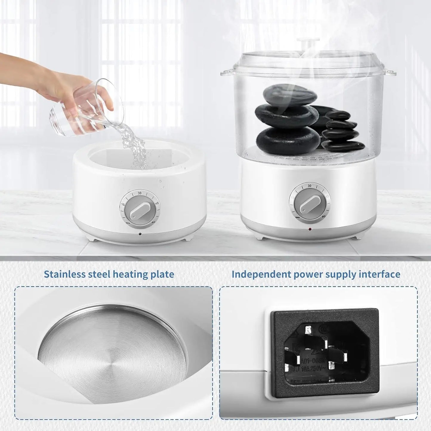 Professional Steam Towel Warmer for Spa Salon,202°F Fast Heating in 5 Minutes Hot Towel Machine,Facials Towel Sterilization
