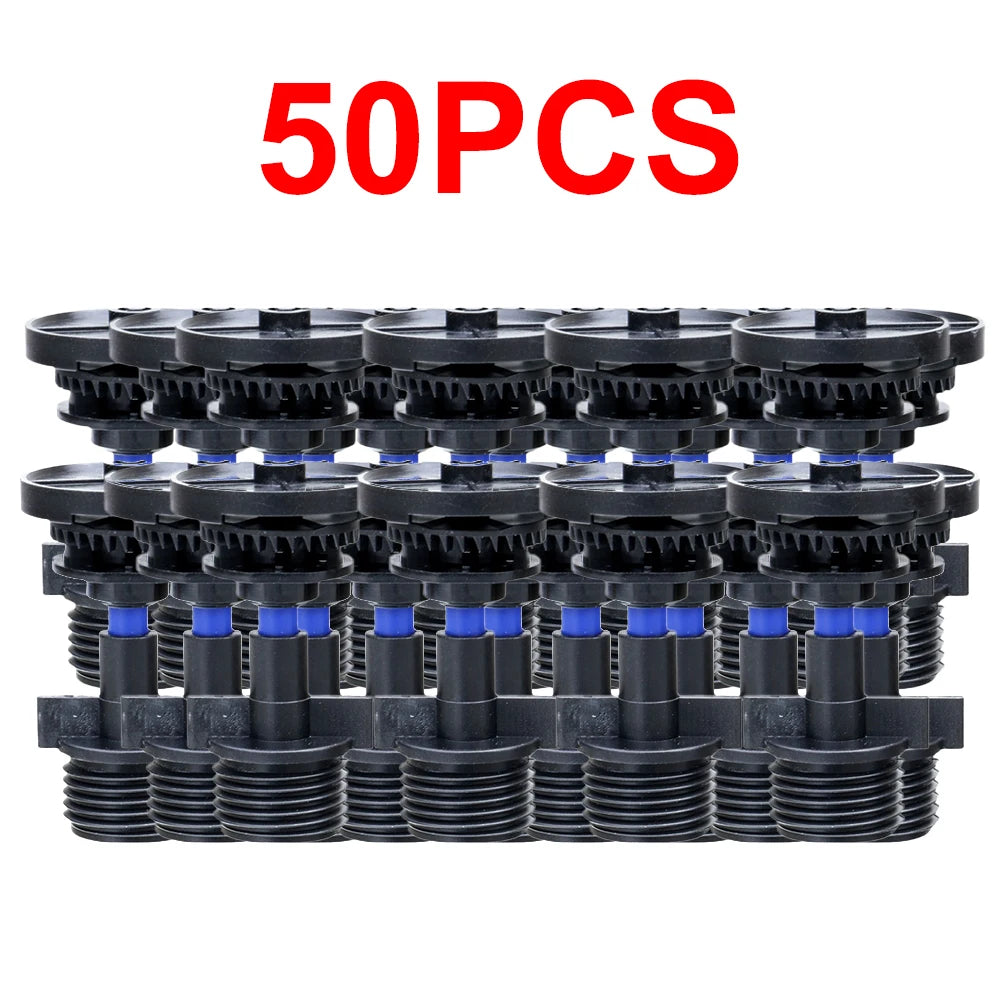 100PCS DN15 Agricultural Irrigation 360 Degree Automatic Rotation Mag Rocker Arm Sprinkler Garden Lawn Manor Watering Sprinkler