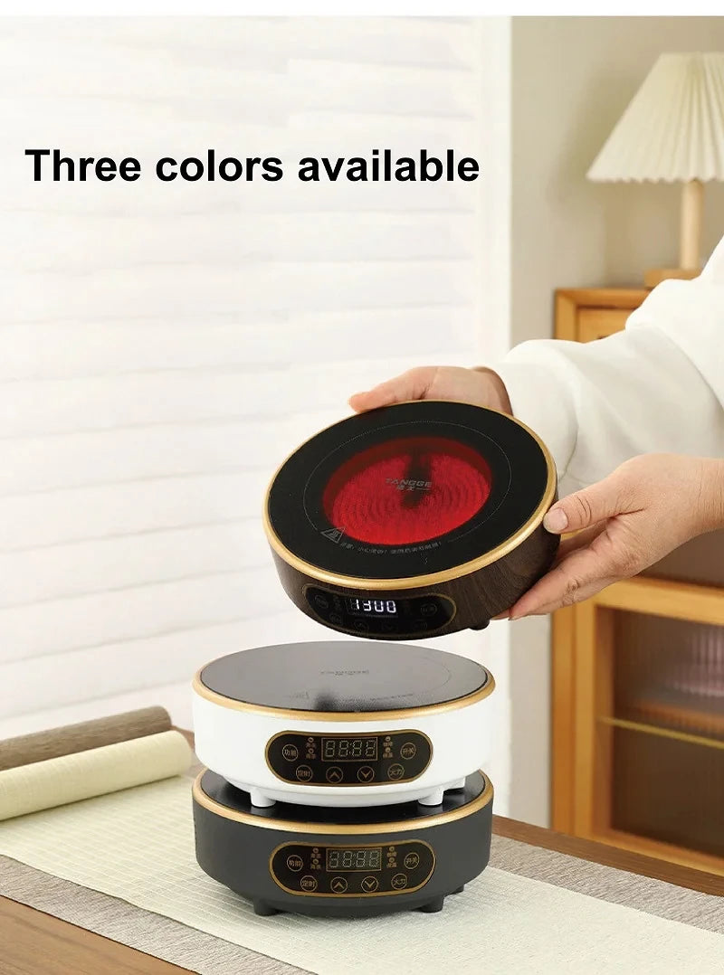 220V Electric Ceramic Stove Tea Stove Electric Hot Plate Heater Stove 7 Gear Heating Furnace Smart Tea Maker Water Boiler 1300W