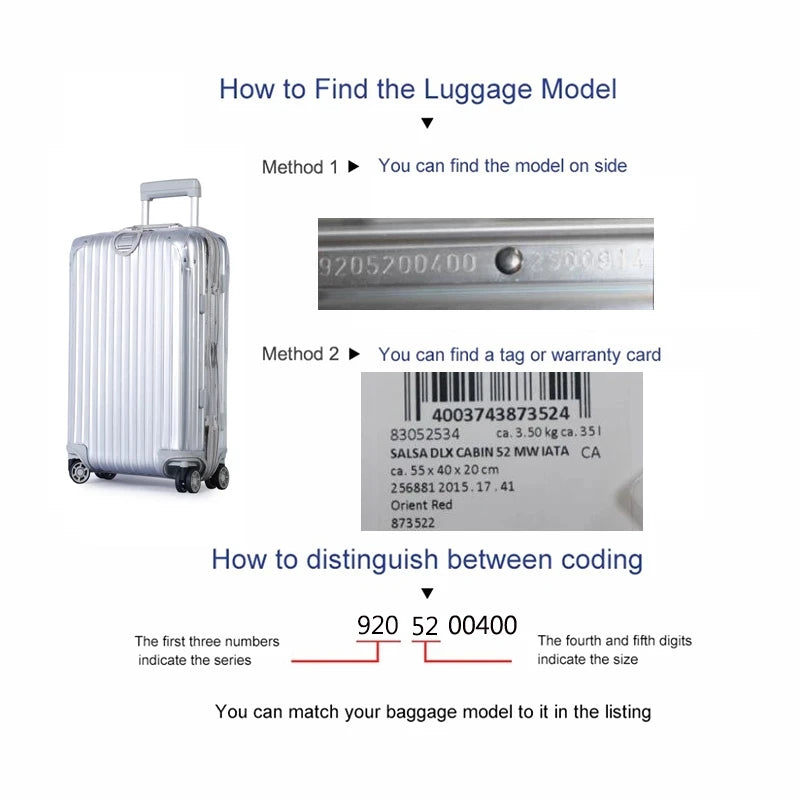 Luggage Cover For Rimowa Essential Trunk Plus Rimow Original Classic Hybrid Distinct Essential Lite Clear PVC Customized