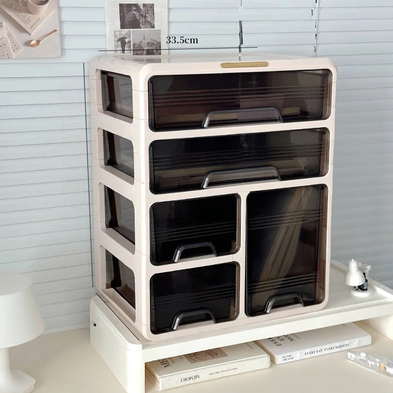 Desktop Organizer Box Der Sle Office Desk Cosmetic Storage Ra Home Dormi Study Table Arrangement Container