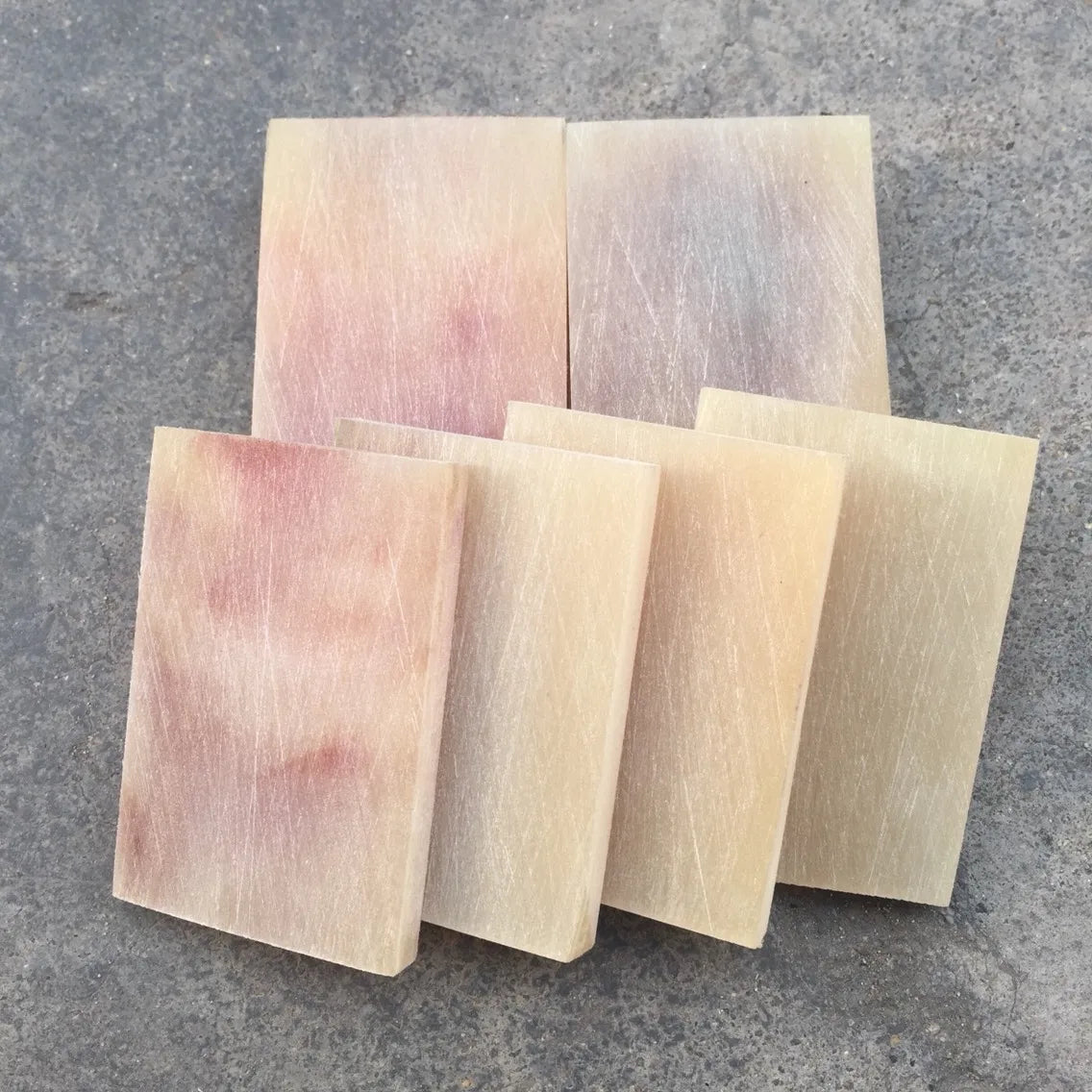 1PC Natural Black Buffalo Horn Sheet White Sheep Horn Knife Blanks Plate Scales Carving Patching Handle Material