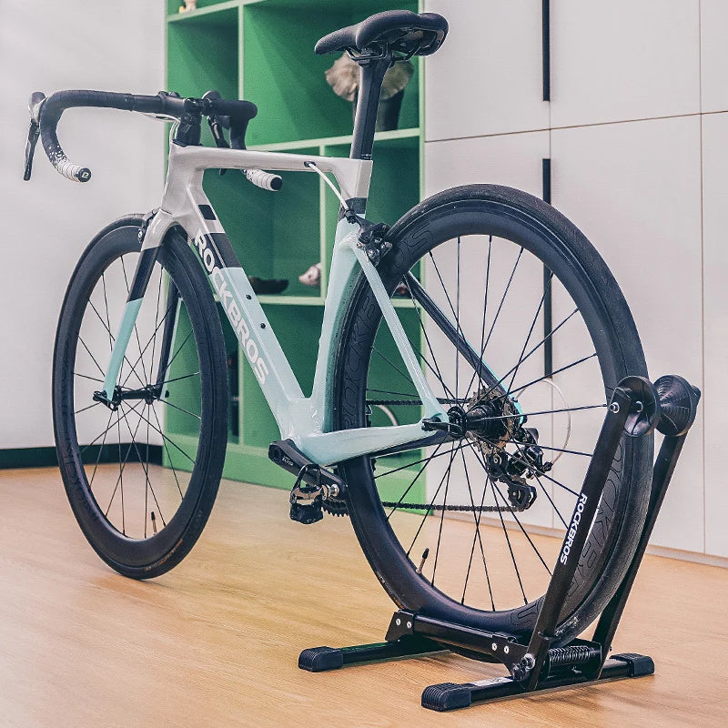 ROCKBROS Bike Parking Stand Indoor Floor Stable Support Bicycle Parking Stand Road MTB Bike Support Holder Rack Bike Accessories