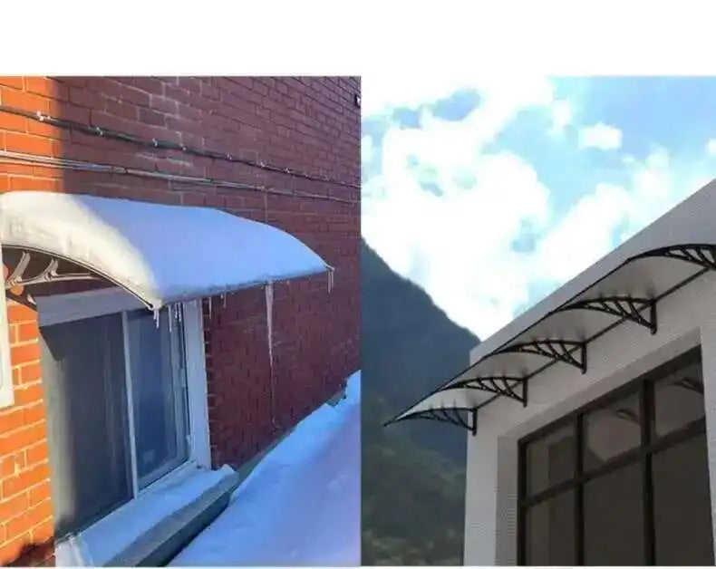 Fashionable Aluminum-plastic Panel Awnings for Outdoor Rainproof UV-proof Silent Awning Modern Simple Awnings for Door Head