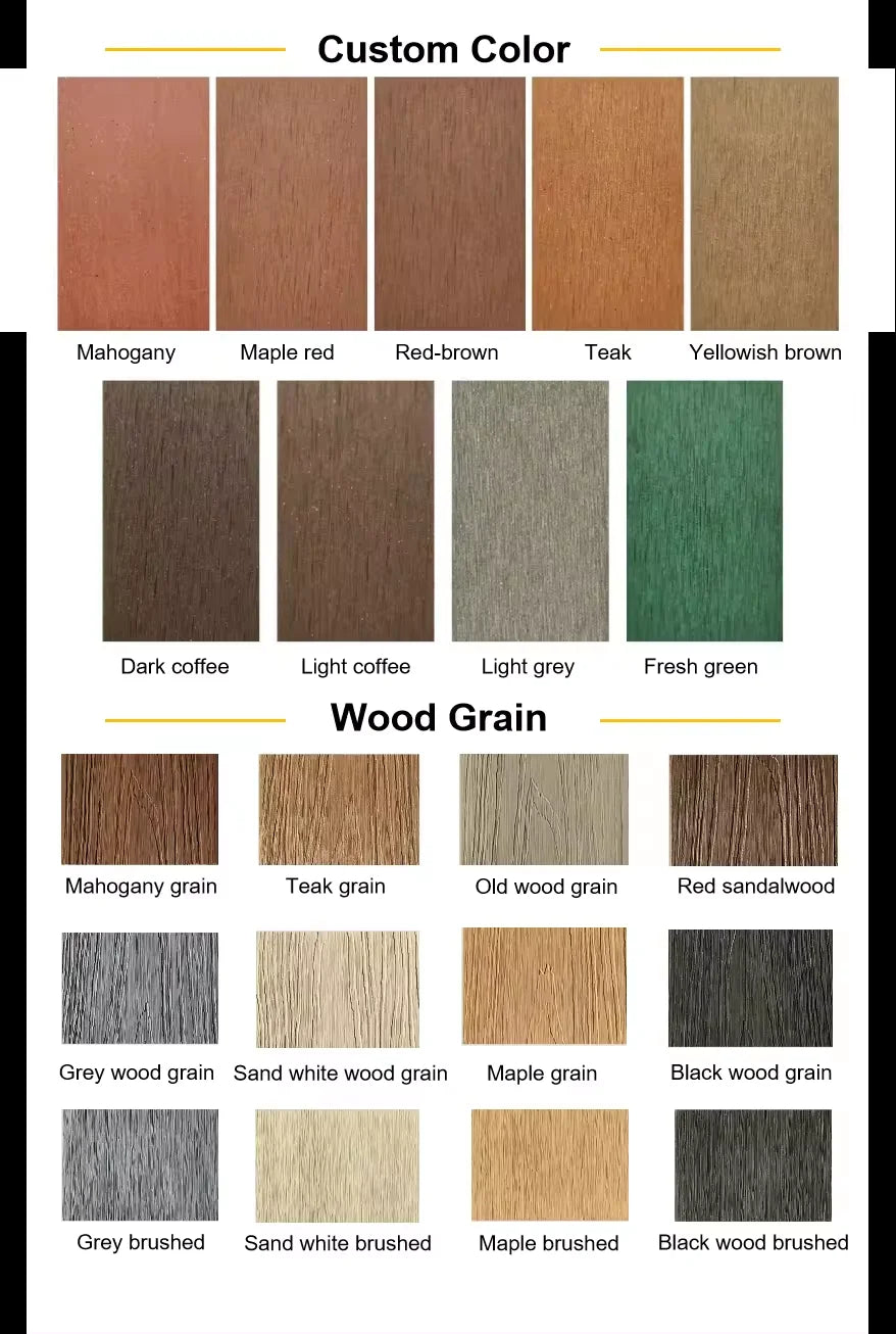 Resort-Style WPC Composite Wood Decking – Slip-Resistant Durable and stylish decking solution for outdoor spaces, combining wood aesthetics with the low-maintenance benefits of composite materials.