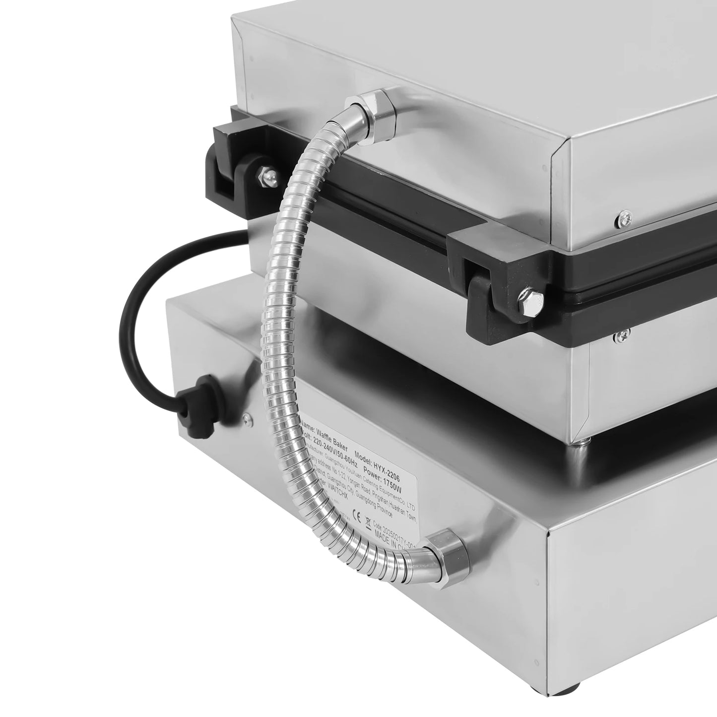 1750W Electric Waffle Maker 4 Grids Waffle Making Machine for Making Waffles Home Kitchens Commercial 50-300℃