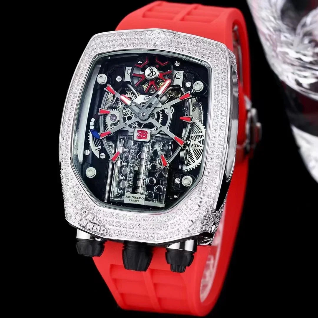 Advanced limited edition men's mechanical watch new design carving custom watch automatic mechanical men's watch men's gif