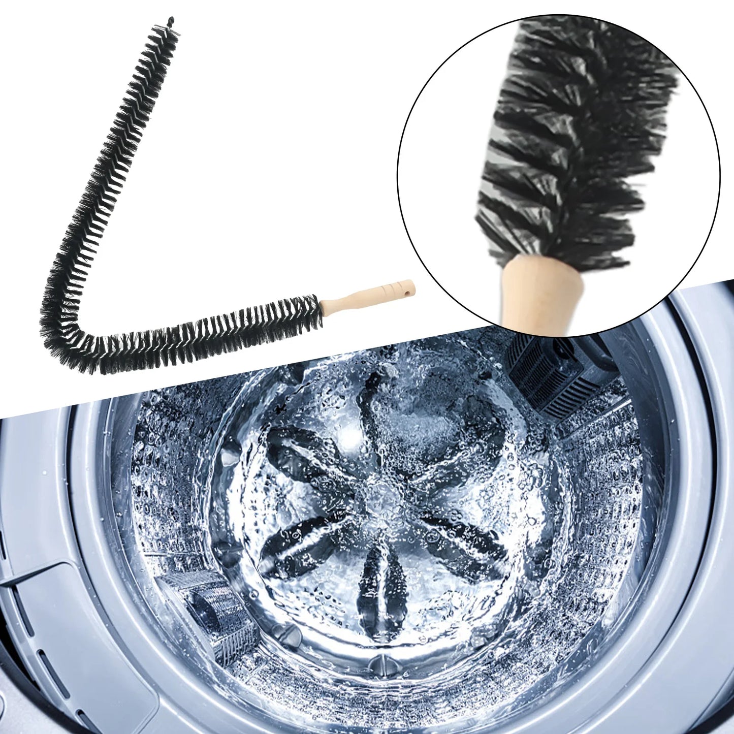 70cm/75cm Radiator Cleaner Brush Multi-Purpose Bendable Long Thin Cleaner Duster Washing Machine Cleaning Tool
