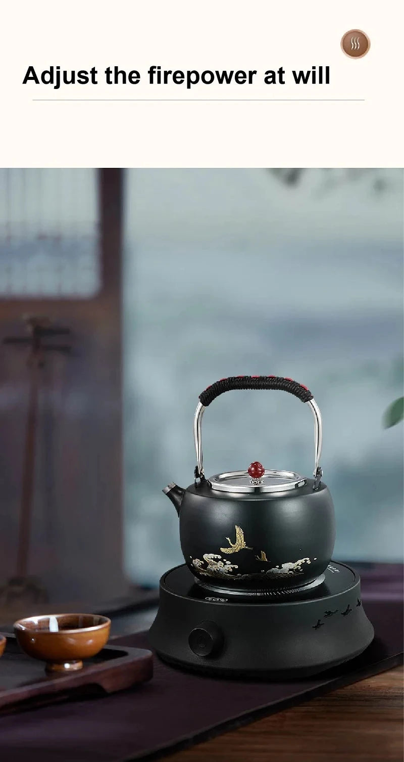 220V Mini Electric Stove Boiling Water Stove Household Tea Making Machine Multi-function Coffee Tea Heater Heating Stove 800W