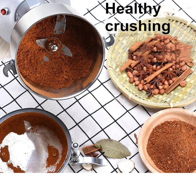 150G Grains Spices Cereals Coffee Dry Food Grinder Machine Gristmill Home Beans Espresso Electric Medicine Powder Crusher 1200W