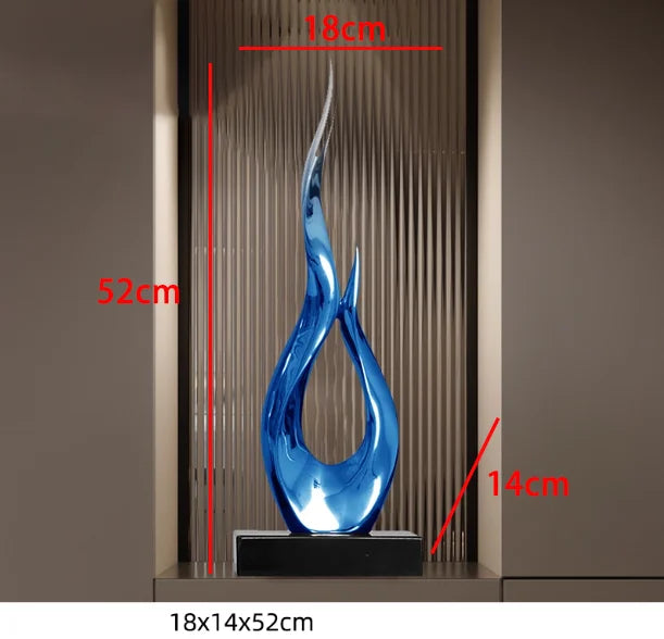 Marble Base Resin Sculpture Fenghshui Decoration Housewarming Gifts Home Livingroom Ornaments Office Study Accessories Crafts