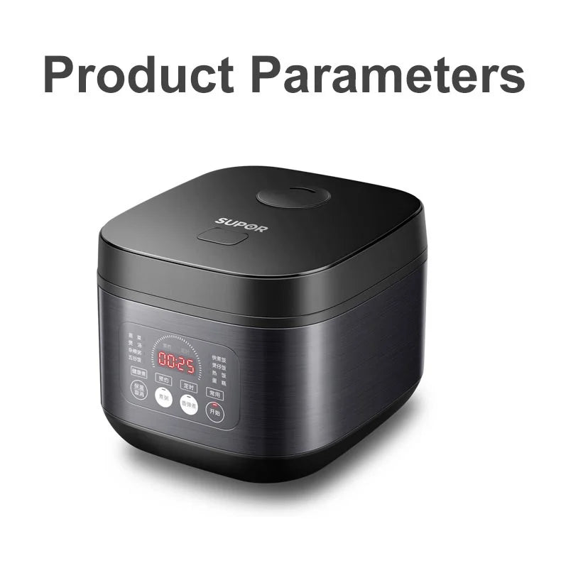 SUPOR 3L-5L Electric Rice Cooker Household Smart Multifunction Soup Rice Cooking Machine Non-stick Liner For 2-11 Person