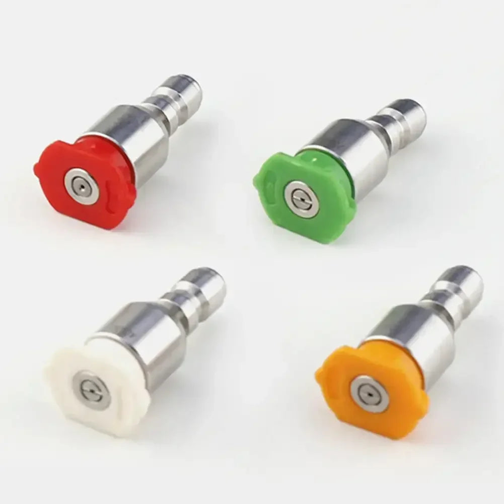 360° Rotatable Pressure Washer Nozzle Tips Kit for 1/4 Quick Connect 4000 PSI Multiple Degrees 0 15 25 40 Degree Spray Nozzles