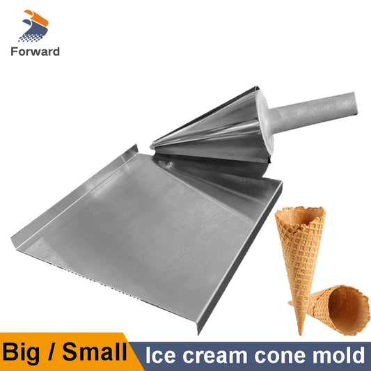 Small / Big Ice Cream Cone Maker Crispy Waffle Cone Gelato Cone Mold Ice Cream Cone Making Machine