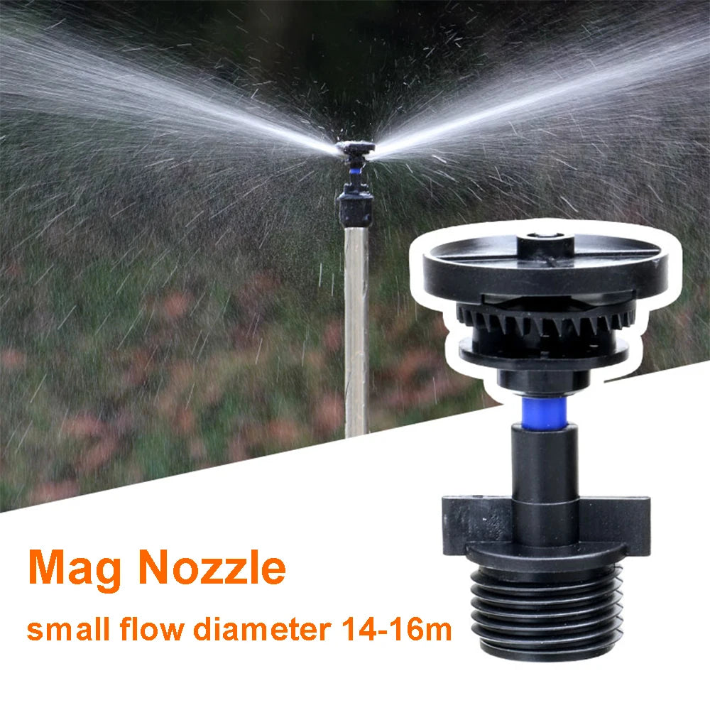 100PCS DN15 Agricultural Irrigation 360 Degree Automatic Rotation Mag Rocker Arm Sprinkler Garden Lawn Manor Watering Sprinkler