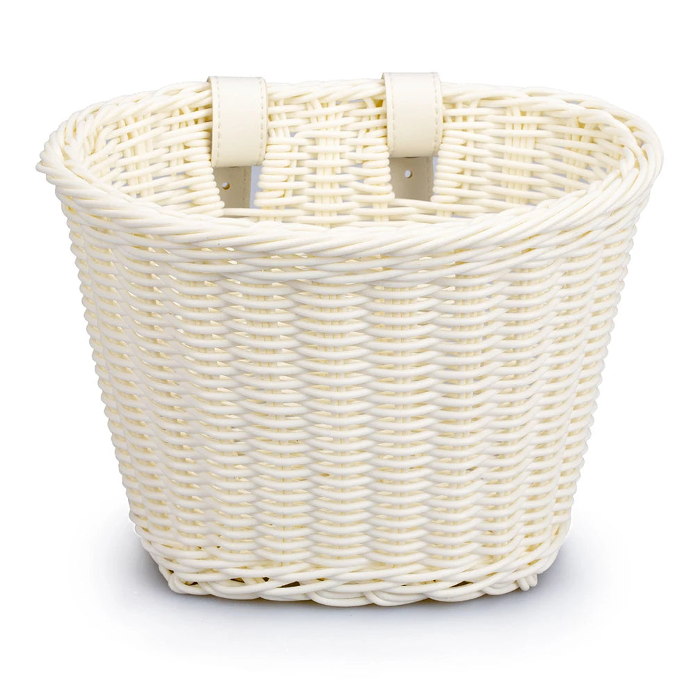 Kids Bike Basket Cycling Handlebar Pouch Bicycle Wicker Baskets Child Scooter Front Storage Basket Children Bike Carrier Bags