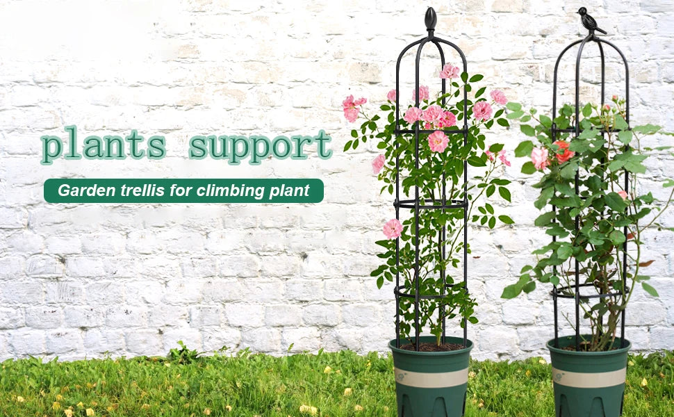 Climbing Plant Trellis Garden Tomato Support Cages For Flowers Plants Support Frame Trellis Climbing DIY Flower Vines Pot Stand