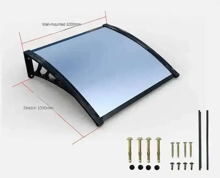 Fashionable Aluminum-plastic Panel Awnings for Outdoor Rainproof UV-proof Silent Awning Modern Simple Awnings for Door Head