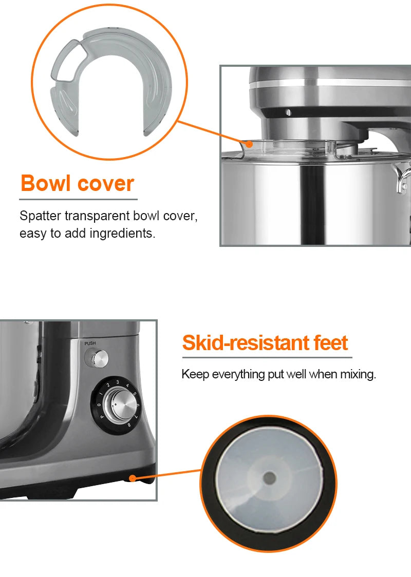 Home Stand Mixer High Power Capacity 2000W 11L Cake Bread Dough Mixer Planetary Electric Home Kitchen Appliance Food Mixer